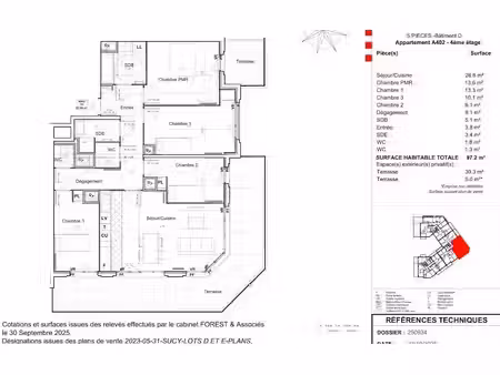 location appartement 5 pièces 97 m² à sucy-en-brie (94370)  1 773 €