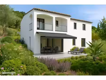 terrain à vendre – cabris – vue mer – plein sud – 1 488 m² – permis accordé et purgé