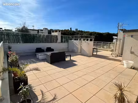 grand appartement t3  lumineux et traversant avec toit terrasse 100 m²