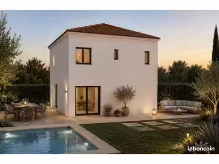 maison neuve à étage de 115 m² avec 4 chambres sur terrain viabilisé de 400 m² à fos-sur-m