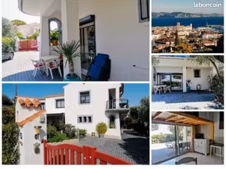 studio dans villa vue mer libre en septembre