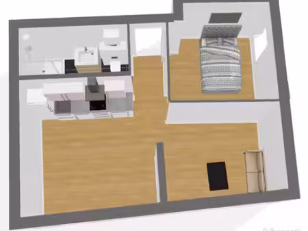 t2/t3 rénové de 41 m² – rez-de-chaussée – centre-ville d’aubagne 159 000 – vente entre par