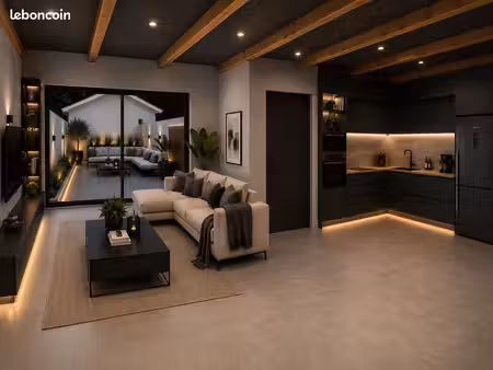 irigny village – appartement de 50 m² avec terrasse  garage et stationnement