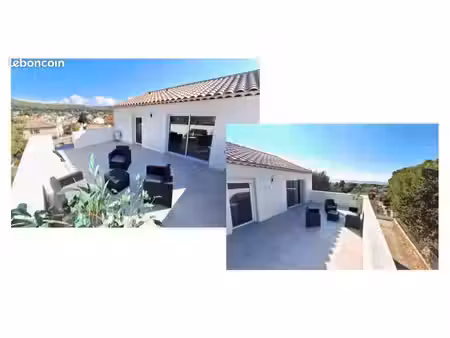 t3 récent - terrasse exceptionnelle 35m² - vue panoramique - rognac