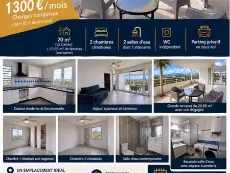t3 standing – grande terrasse & vue dégagée