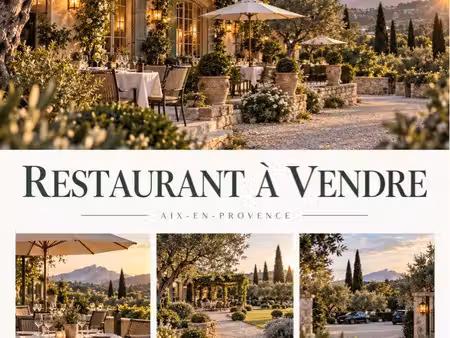 restaurant à vendre avec logement  parking et parc – aix-en-provence