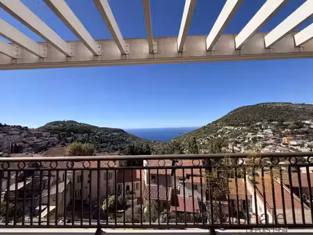 la turbie : 4 pièces  terrasse  vue mer  2 garages