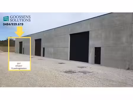 entrepôt industriel de 474 m² – à louer à hotton