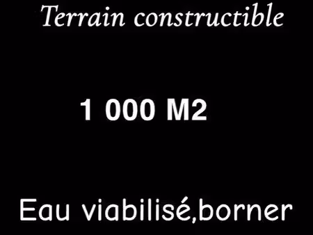 terrain constructible 1000m2