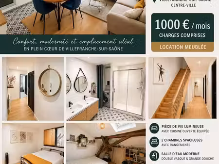 appartement t3 meublé centre ville