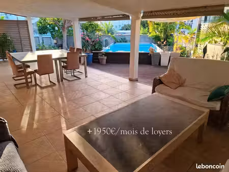 sainte-clotilde – secteur aquanor / parc de la trinité propriété avec maison t4 + 2 logeme