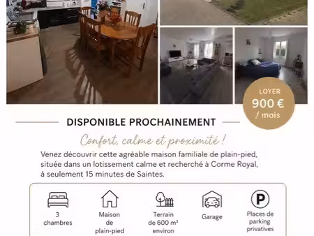 maison à louer corme royal