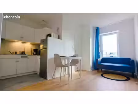 t3 meublé 40 m² – proche gare – lumineux – jardin