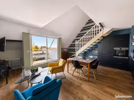 t3 dupleix avec balcon et mezzanine à beaussais sur mer
