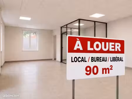 local / bureaux 90 m² – parking privé sécurisé – rn7 / a7