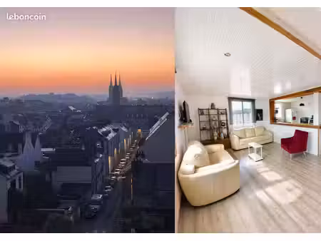 t5 - 82 8 m² - vue cathédrale à 180°– dernier étage plein sud – hypercentre quimper
