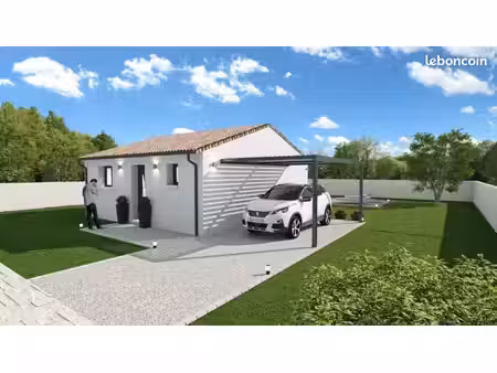 projet de construction d'une maison 50 m² avec terrain à fons (30)