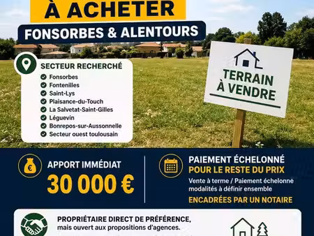 recherche terrain vente à terme
