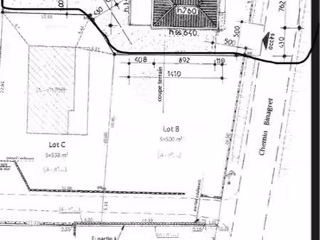 terrain à vendre de 590 m2 au fauga