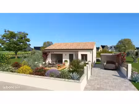 projet de construction d'une maison 82 m² avec terrain à saint-siffret (30)