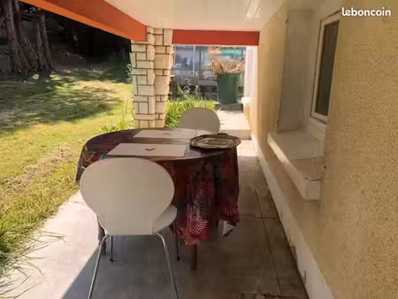 f2 meublé avec jardin