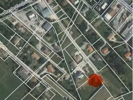 terrain viabilisé 1220m2