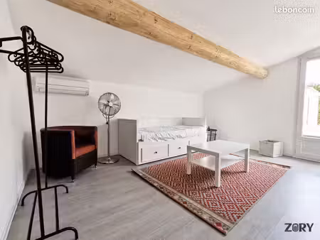 studio meublé 28 m² à saze 500 charges comprises