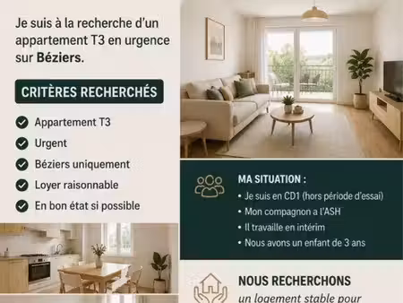 cherche location appartement