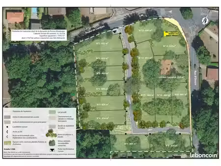 terrain 652 m² gradignan