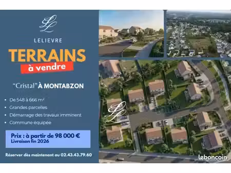 terrain 548 m² montbazon