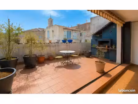 béziers centre – duplex 120 m² avec terrasse tropézienne – vendu loué