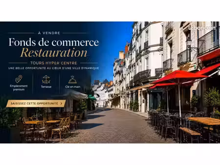 fonds de commerce restauration rapide – tours centre