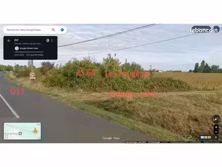 4 euros / m² - terrains non-constructibles de 3750 m²