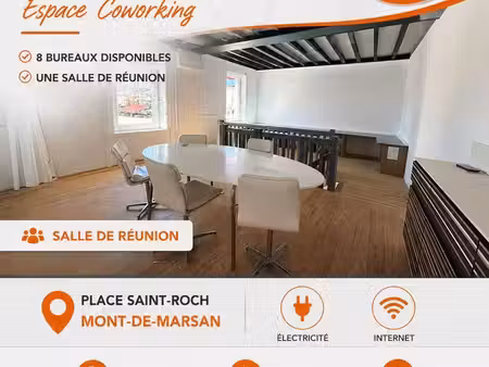 bureaux en coworking à louer – centre de mont-de-marsan