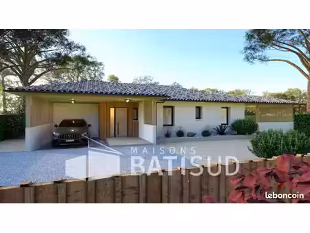 projet de construction d'une maison 110 m² en hors d'eau hors d'air avec terrain à le porg
