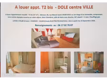 loue meublé t2 bis