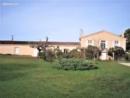 grande maison familiale au milieu des vignes