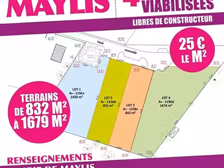 terrain à bâtir à maylis