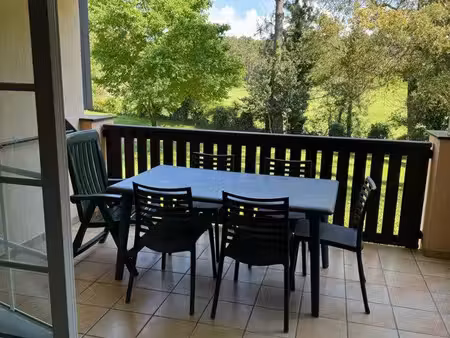 t2 34 m² avec loggia – vue golf – piscine – parking sécurisé – moliets