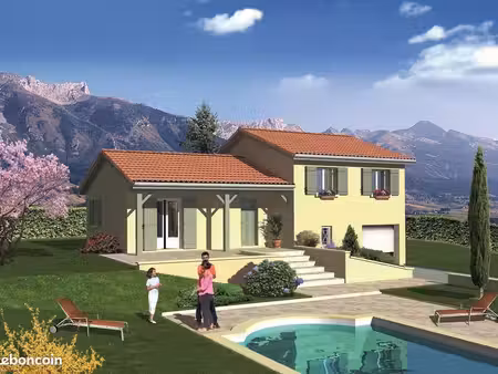 maison 90 m² avec terrain à four (38)