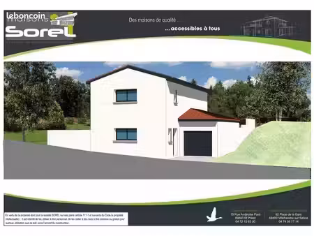 maison 75.59 m² avec terrain à septeme (38)