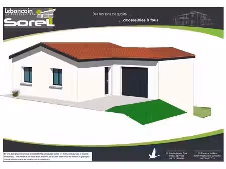 maison 81.95 m² avec terrain à septeme (38)