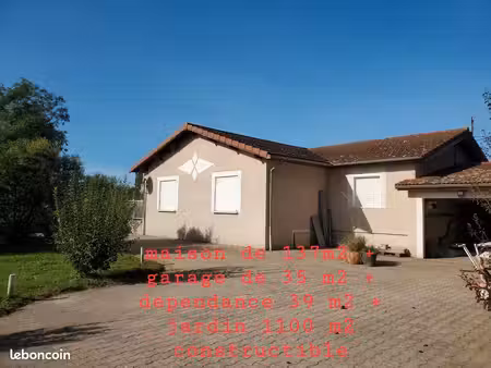 maison 137m2 + garage et dépendance