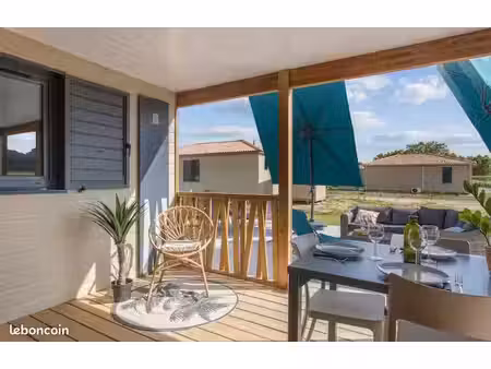 chalet de standing 2023 – 3 chambres – terrasse 60 m² – piscine & spa – à 10 min des plage
