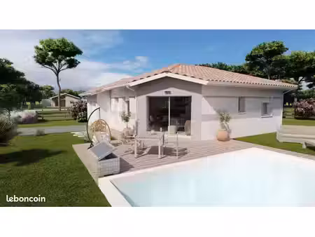 projet de construction d'une maison 61 m² avec terrain à linxe (40)