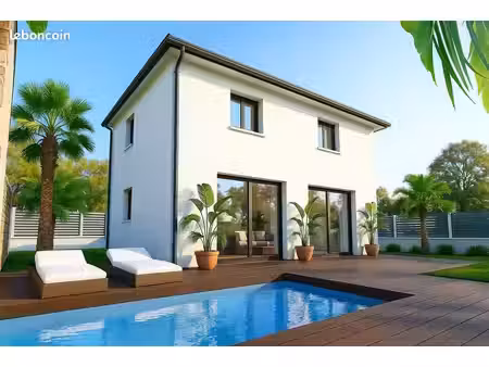 projet de construction d'une maison 90 m² avec terrain à saint-bres (34)