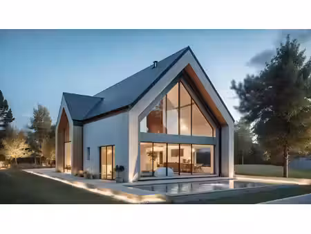 terrain avec maison neuve à vendre