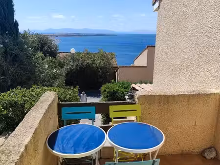 rare sudio cabine falaise de leucate vue imprenable