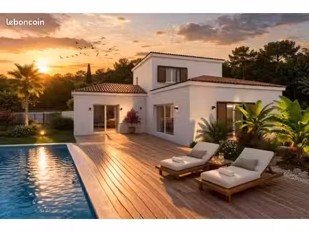 maison contemporaine 140m2 et garage au calme