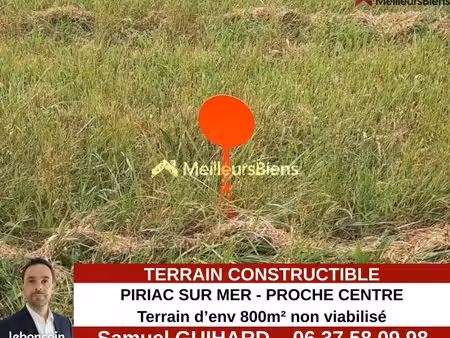 terrain 1 m² piriac sur mer